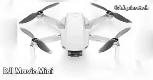 DJI Mavic Mini, drone compacto con cámara 2.7K y GPS integrado para grabaciones aéreas de alta calidad.