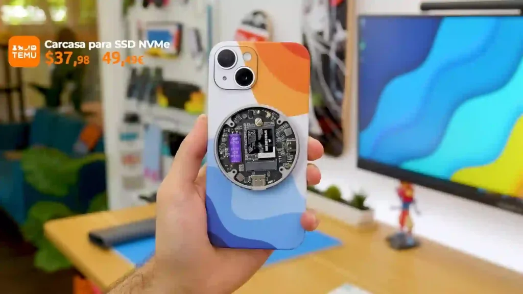Carcasa para SSD NVMe, altavoz Xiaomi y gadgets tecnológicos disponibles en TEMU