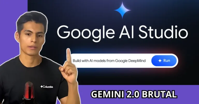 Google AI Studio: La Revolución de la IA con Gemini 2.0 6 Interfaz de Google AI Studio mostrando las nuevas funciones de Gemini 2.0 para inteligencia artificial y análisis predictivo.