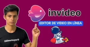Plataforma InVideo AI para crear videos profesionales a partir de ideas y texto.