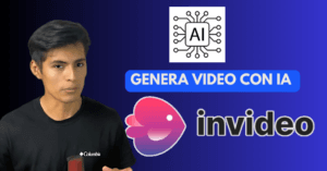Interfaz de InVideo AI mostrando herramientas avanzadas para crear videos asombrosos de manera rápida y eficiente.