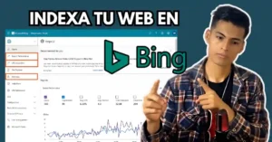 Interfaz de Microsoft Bing Webmaster Tools mostrando el proceso de indexación de una página web en 2025.
