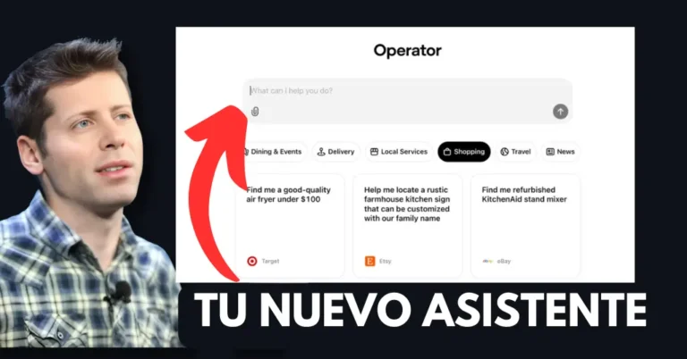 Revoluciona tus Facebook Ads con ChatGPT Operator 3 Interfaz de Operator mostrando cómo ChatGPT gestiona y optimiza campañas de Facebook Ads de manera automatizada.