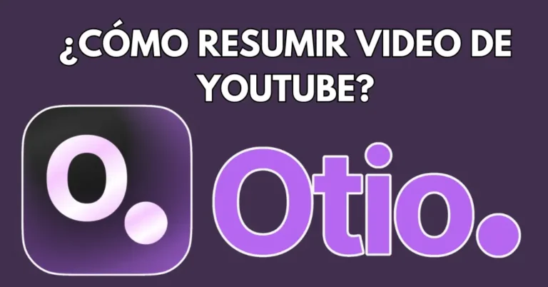 Otio AI: Transcribe y Resume Videos de YouTube 2 Herramienta Otio.ai para transcribir y resumir videos de YouTube fácilmente.